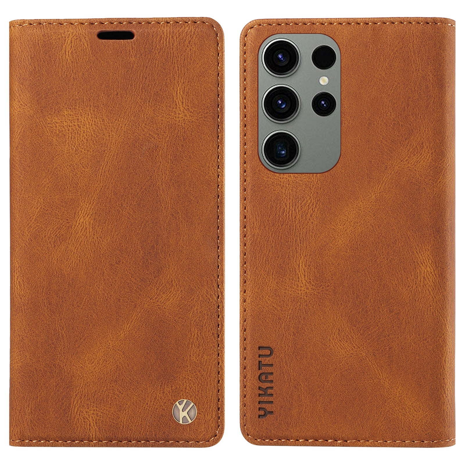 YIKATU YK-004 Lædercover til Samsung Galaxy S23 Ultra Skin-touch Shell Wallet Stand Phone Flip Case YIKATU YK-004 Lædercover til Samsung Galaxy S23 Ultra Skin-touch Shell Wallet Stand Phone Flip Case